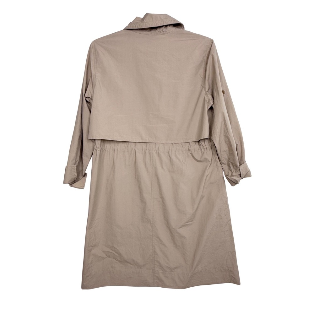Banana Republic Womens Khaki Utility Dress Tan Large Drawstring Waist - Picture 7 of 9